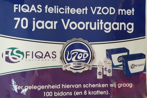 FIQAS feliciteert VZOD met jubileum