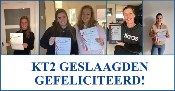 Jeugdtrainers behalen KT2 diploma