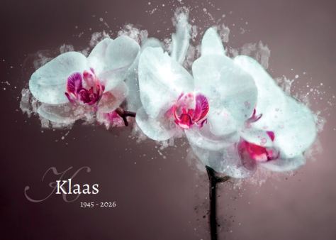 Rouwkaart Klaas Stoffels